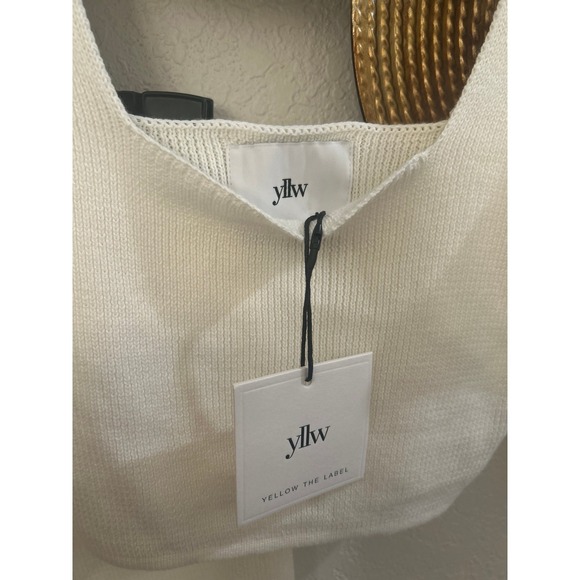 Yllw The Label Taurus Knit Pant Set pants with cutouts NWT size M - Picture 3 of 3